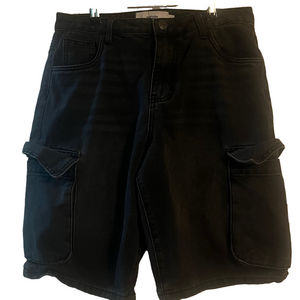 Refuge Juniors Navy Black Cargo Shorts | EUC | Sz 5